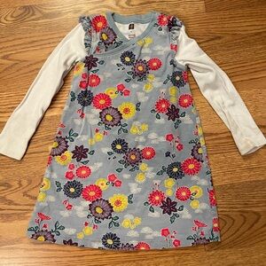 Tea Collection Blue Flowered Dress